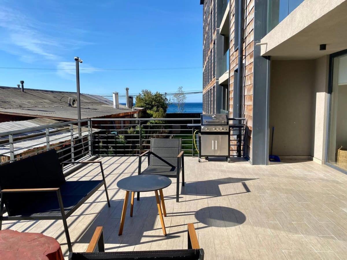 Depto 2D2B Frente A La Costanera Piscina Temperada Servicio Hom 0401 Appartement Puerto Varas Buitenkant foto