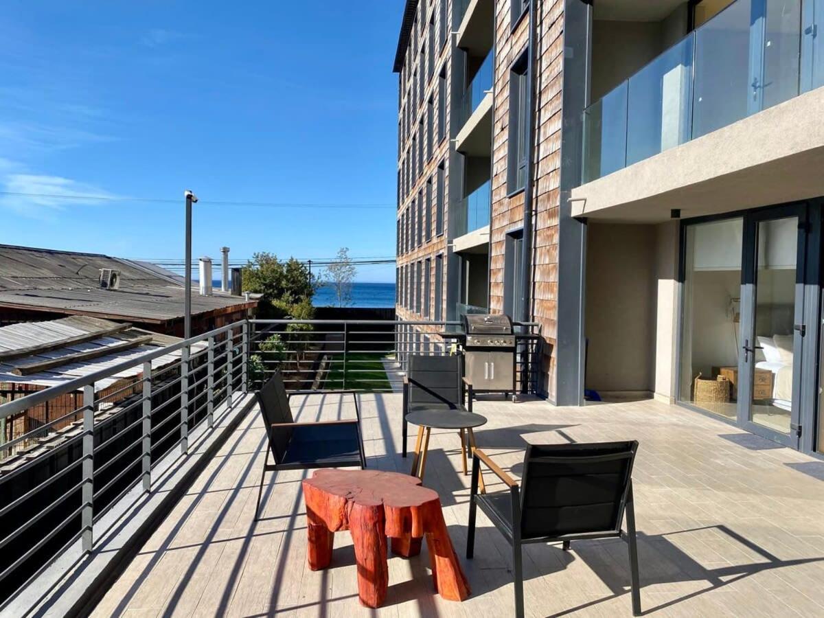 Depto 2D2B Frente A La Costanera Piscina Temperada Servicio Hom 0401 Appartement Puerto Varas Buitenkant foto